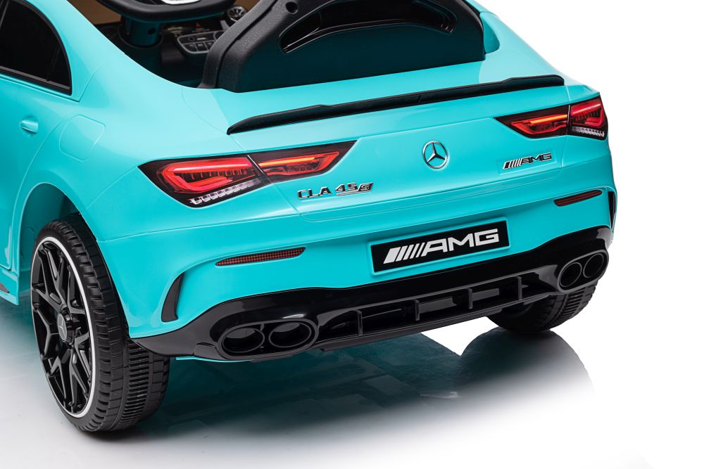 Elektriskā sporta automašīna bērniem Mercedes CLA 45s AMG Turquoise