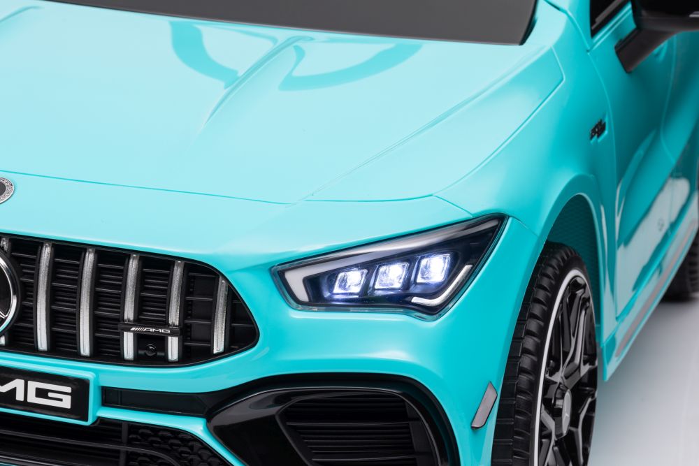 Elektriskā sporta automašīna bērniem Mercedes CLA 45s AMG Turquoise