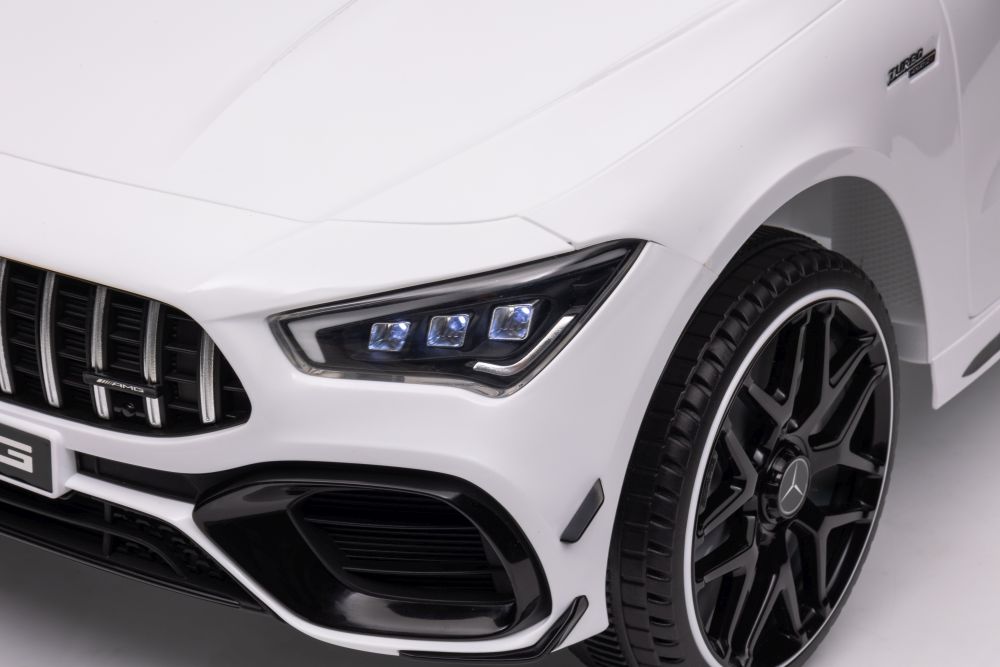 Elektriskā sporta automašīna bērniem Mercedes CLA 45s AMG White