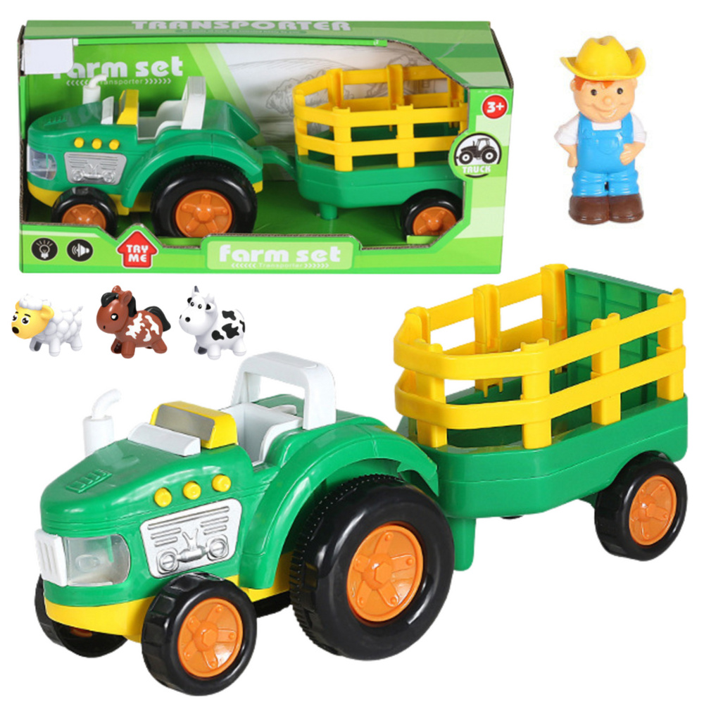 Farm Tractor For Toddlers Tractor Animals Farmer Lights Sounds