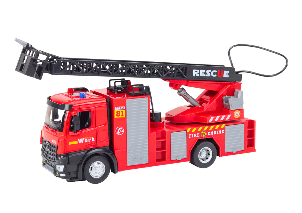 Fire Truck With Boom Lights Sounds Water Red