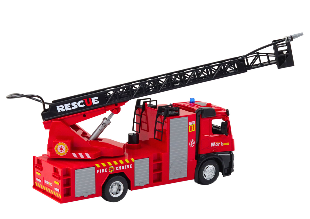 Fire Truck With Boom Lights Sounds Water Red