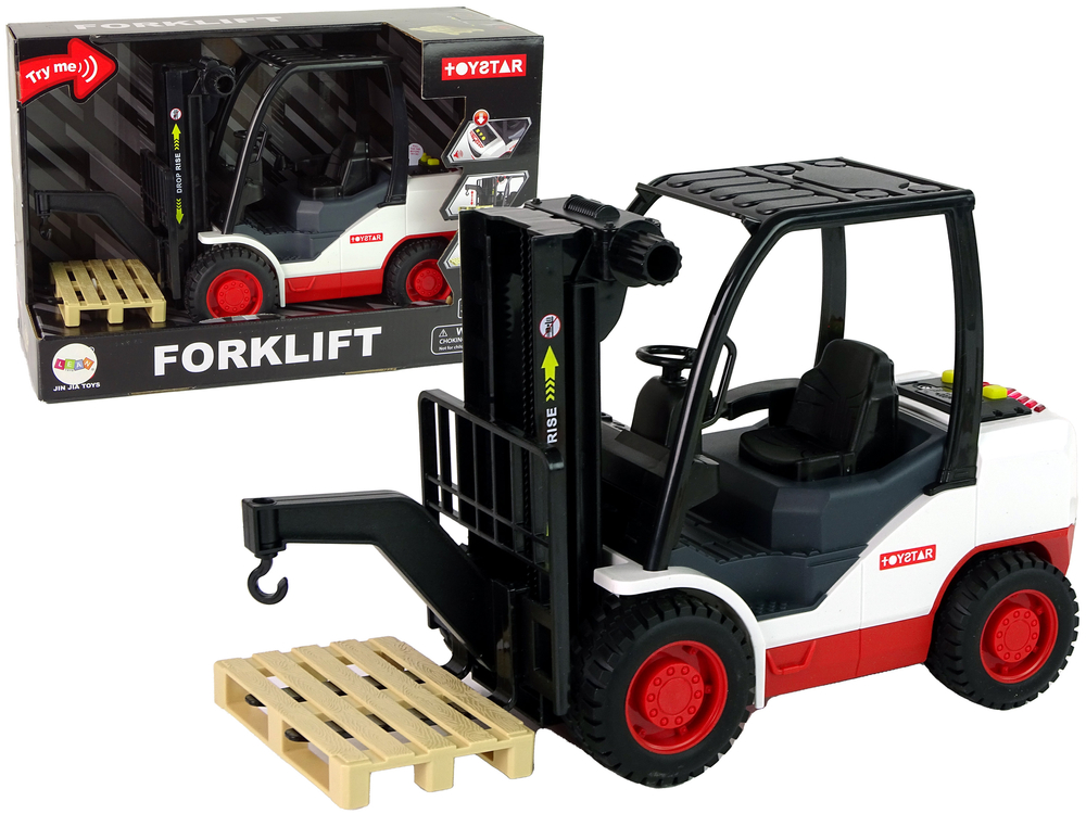 Forklift Truck Moving Fork Pallet.