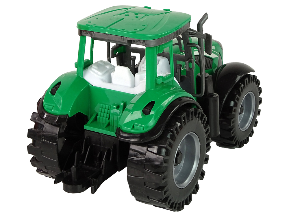 Green Tractor with Red Trailer Fractal Drive