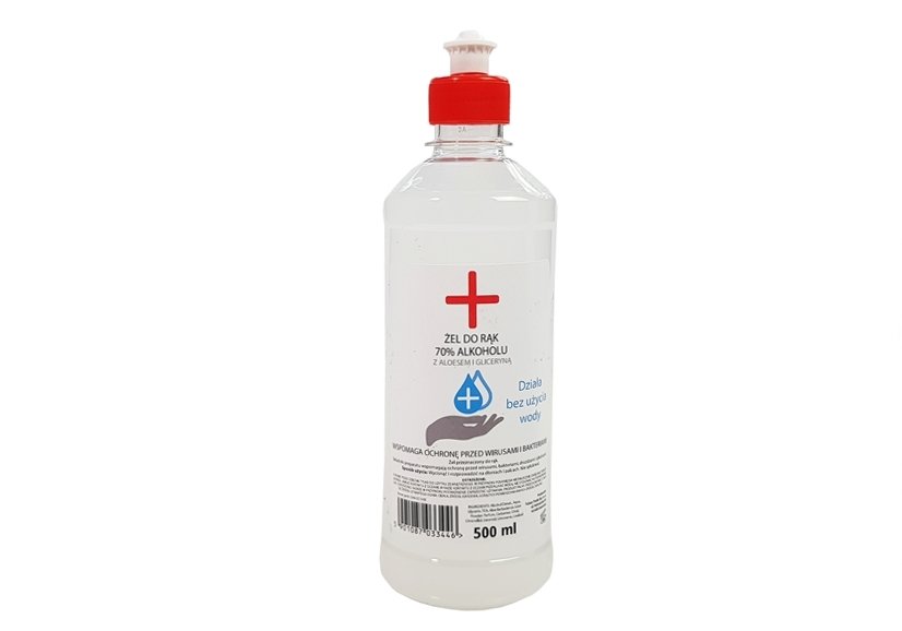 Hand Disinfection Gel with Alcohol 70% 500ml