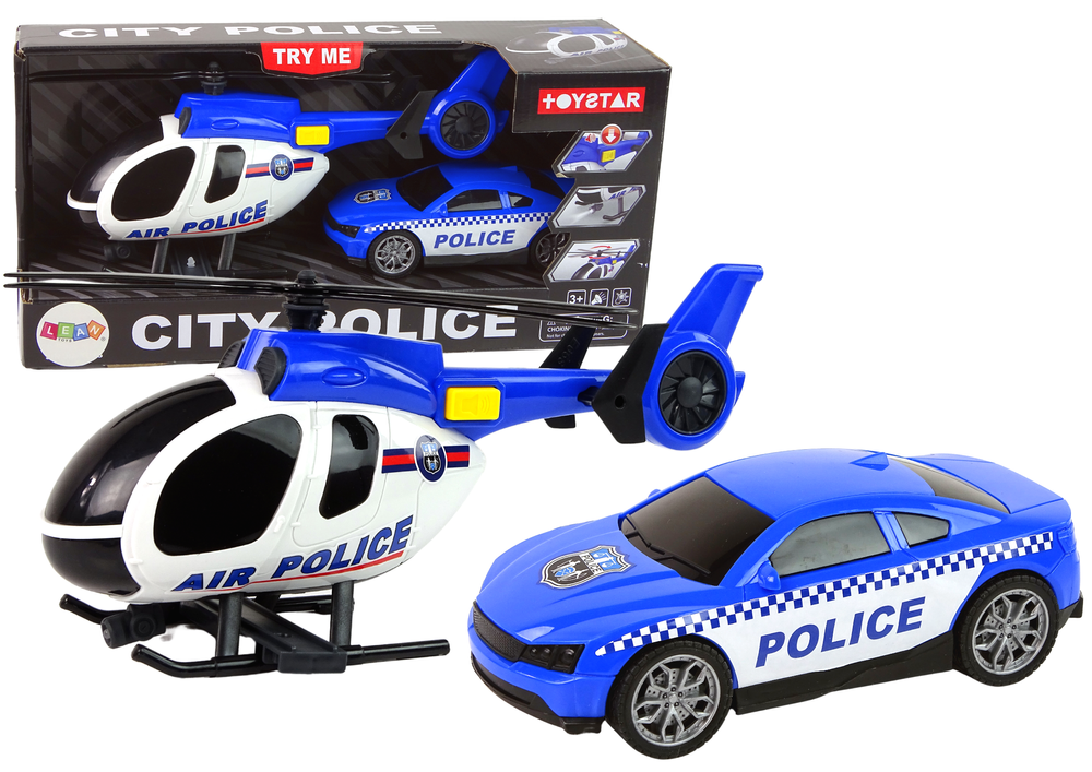 Helicopter Auto Police Vehicle Set Sound