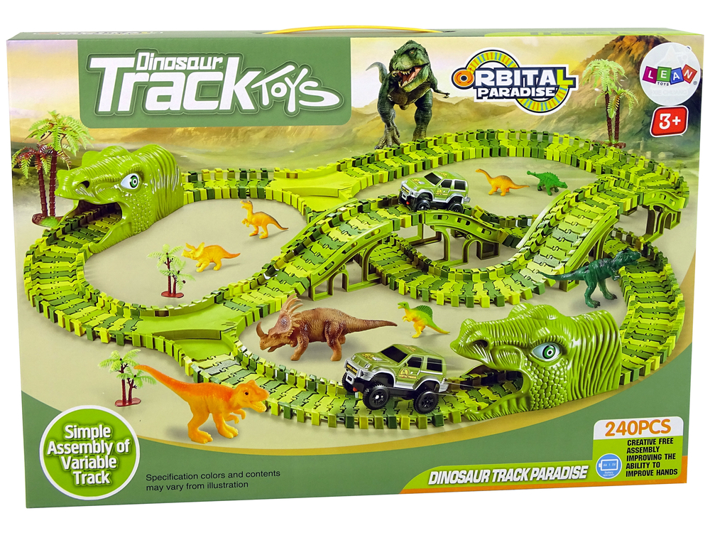 Huge Dinosaur Track Park Car Figures