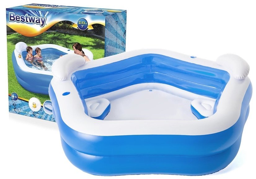 Inflatable Pentagon Pool 213 x 206 x 69 cm Bestway 54153