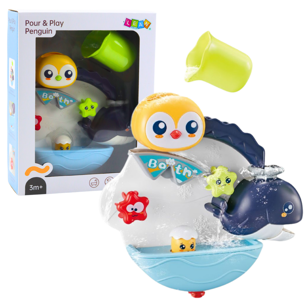 Interactive Water Bath Toy Penguin Whale