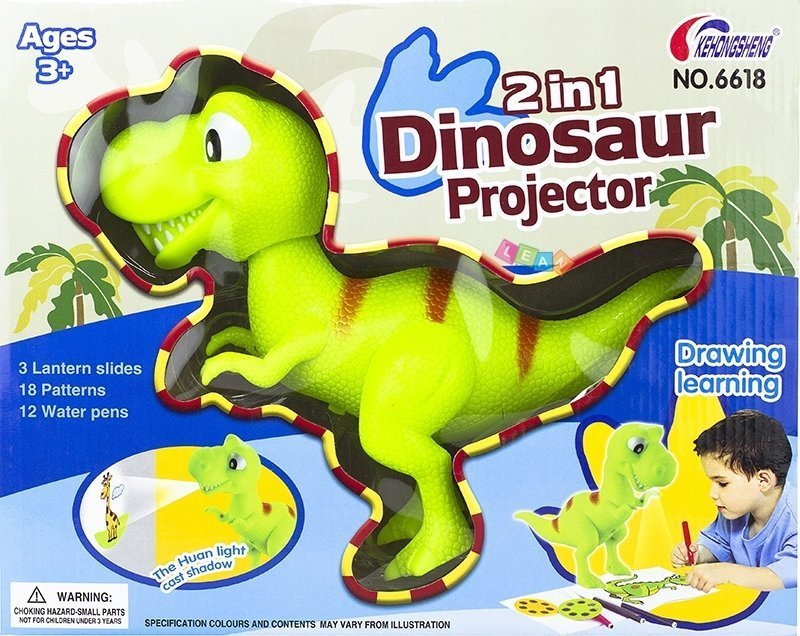 Kids Childrens Toy Overhead Projector Dinosaur 18P