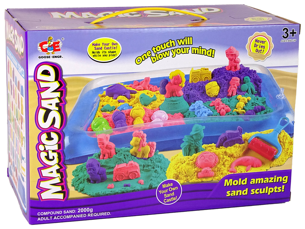 Kinetic Sand Set with Molds