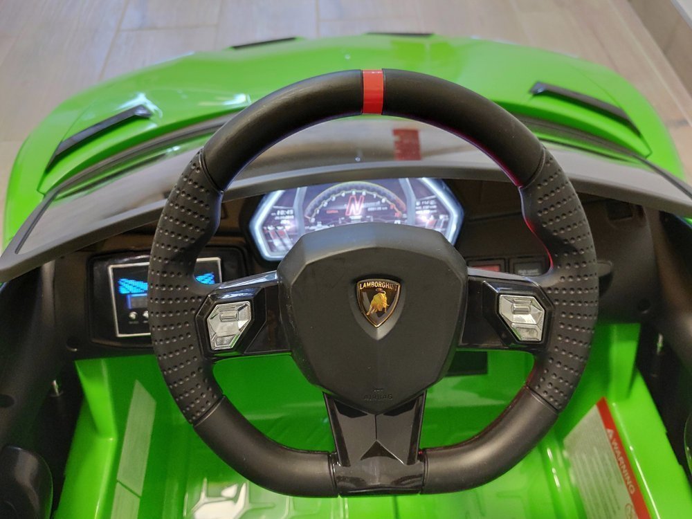 Lamborghini Aventador Electric Ride On Car - Green