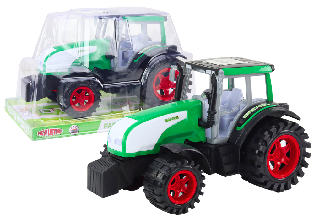 Large Farm Tractor Agricultural Drive Green