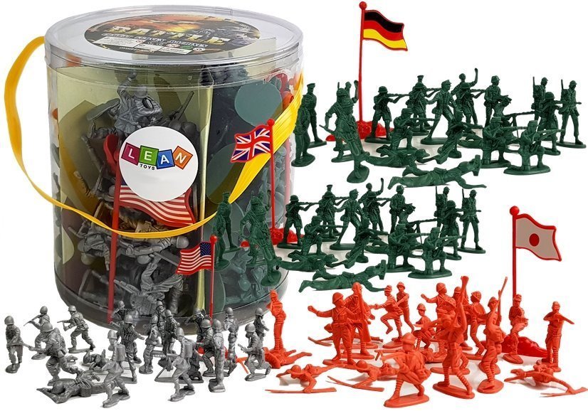 Large Military Military Set 100 pieces Soldiers Flags