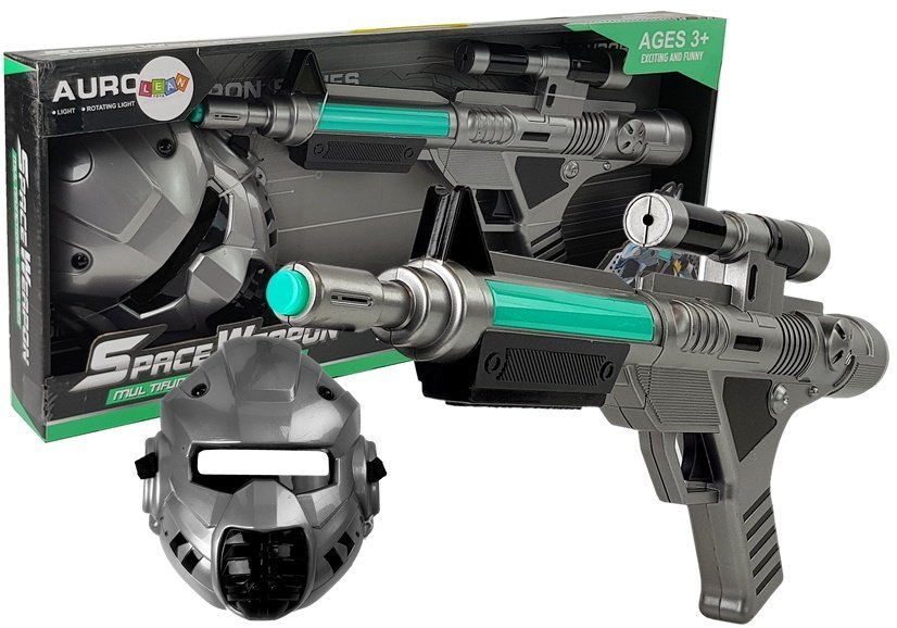 Laser Pistol Space Space Kit with Mask