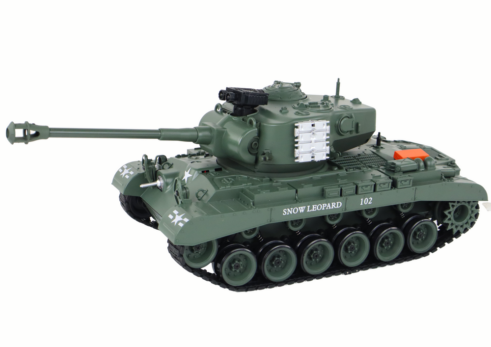 Leopard RC Tank Remote Controlled Cannon 1:18 Gray