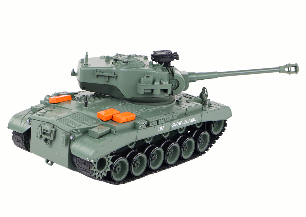 Leopard RC Tank Remote Controlled Cannon 1:18 Gray