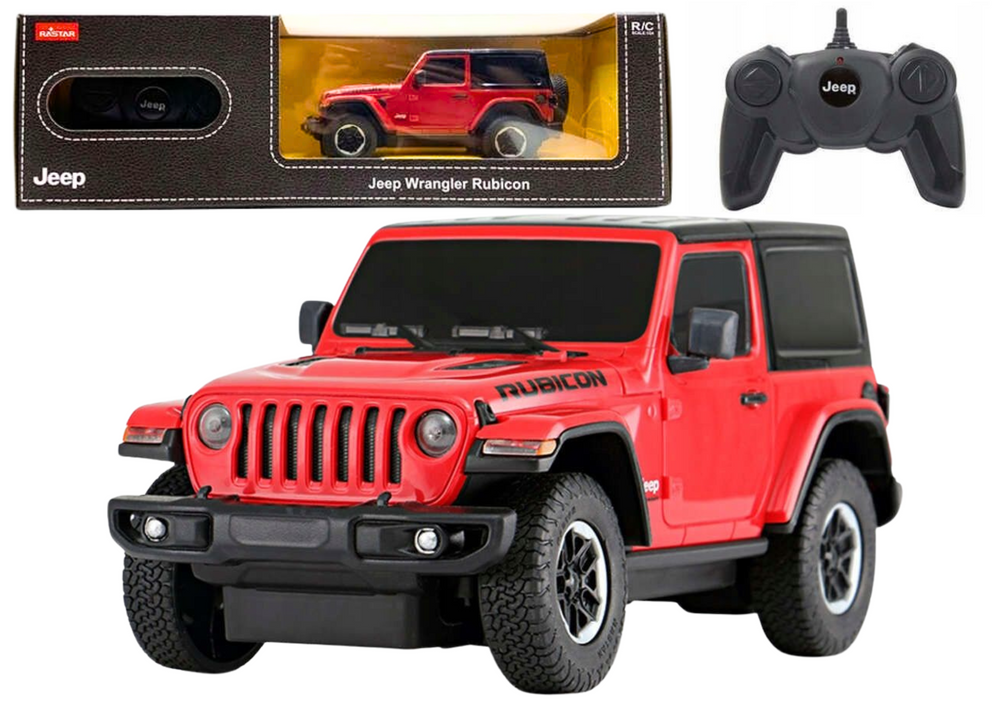 Машина с пультом JEEP Wrangler JL Rubicon Red