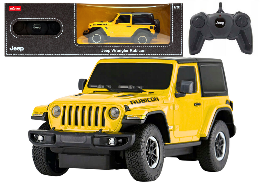 Машина с пультом JEEP Wrangler JL Rubicon Yellow