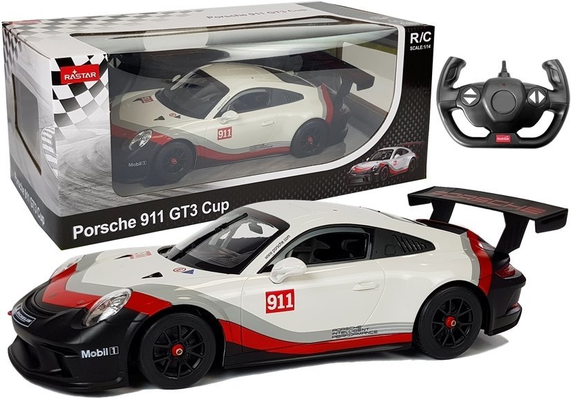 Машина с пультом Porsche 911 GT3 CUP Rastar 1:14 White