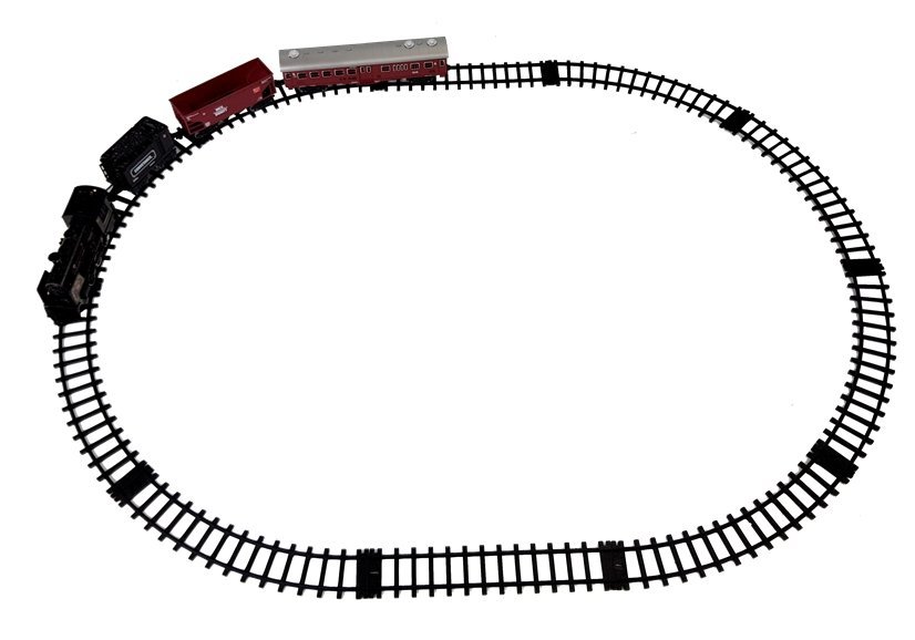 Metal Train Battery Steam Train Sound Tracks Tree Accessories