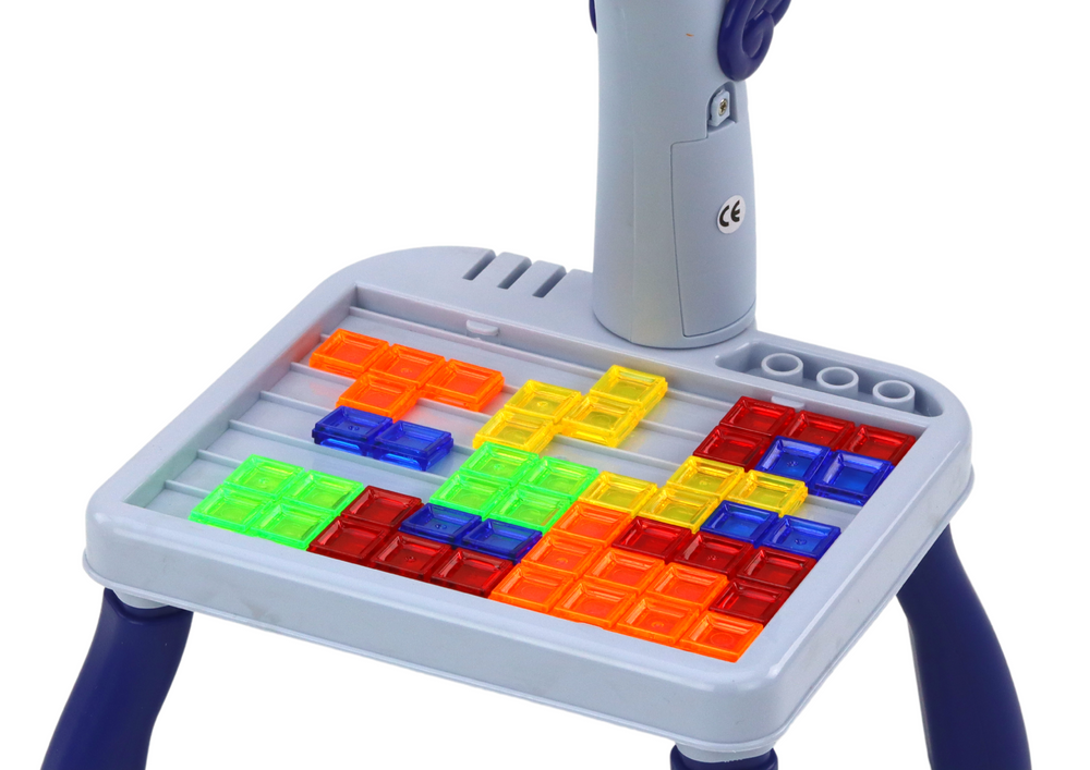 Mini Projector Tetris Table 2in1 Blue Unicorn