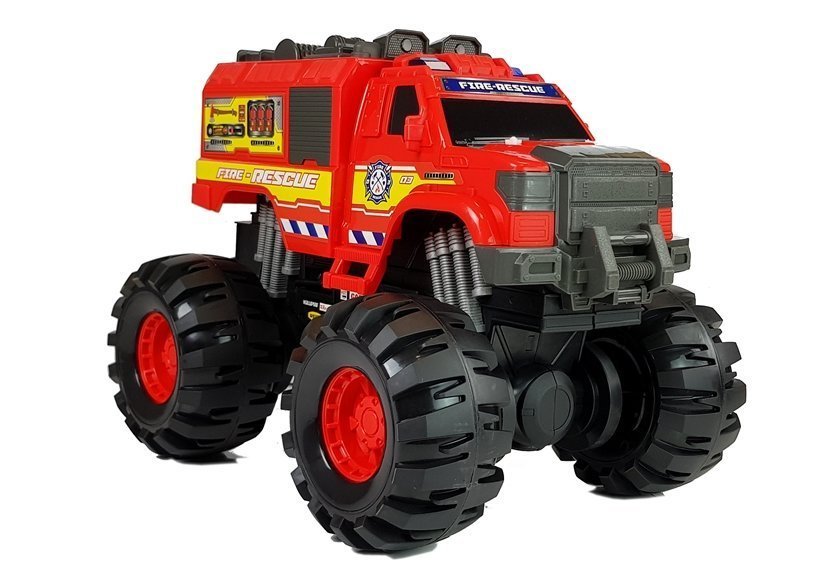 Monster Auto Firetruck Guard Big Wheels 1: 8 40cm x 30cm x 35cm