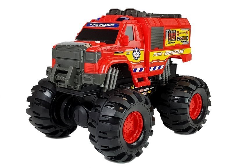 Monster Auto Firetruck Guard Big Wheels 1: 8 40cm x 30cm x 35cm