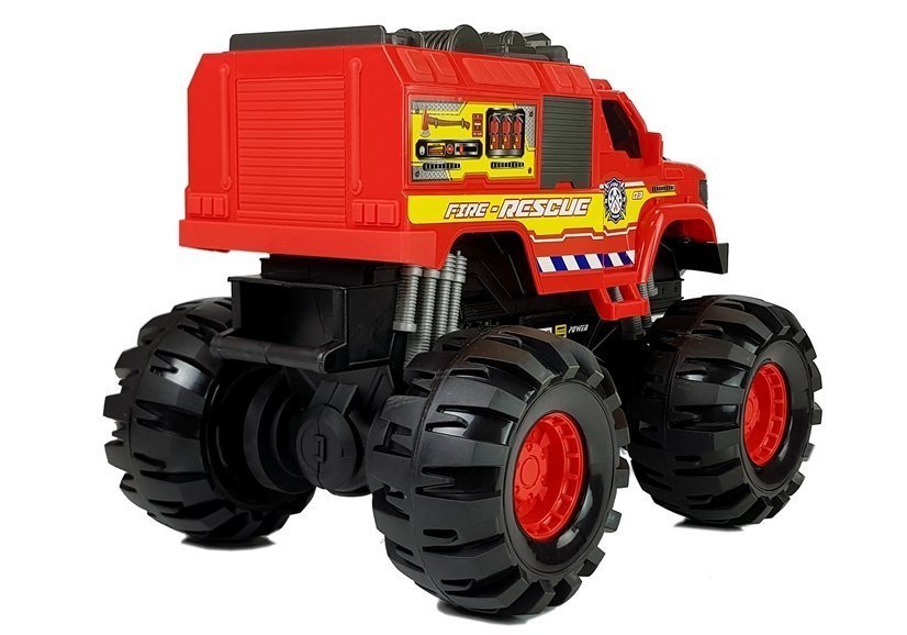 Monster Auto Firetruck Guard Big Wheels 1: 8 40cm x 30cm x 35cm