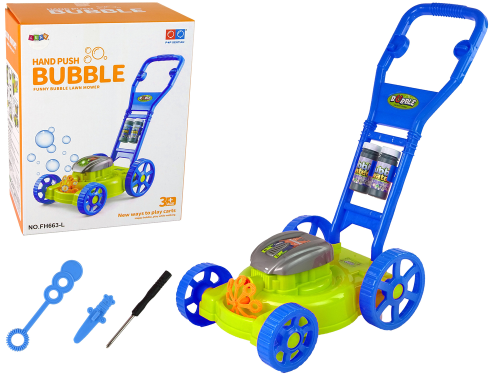 Mower Soap Bubble Machine Blue Soap Bubble Music