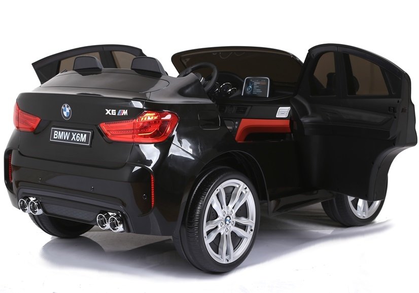 Divvietīgs bērnu elektromobilis BMW X6M Black