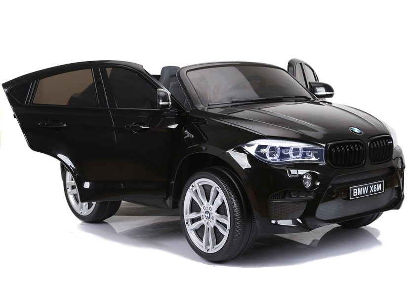 Divvietīgs bērnu elektromobilis BMW X6M Black