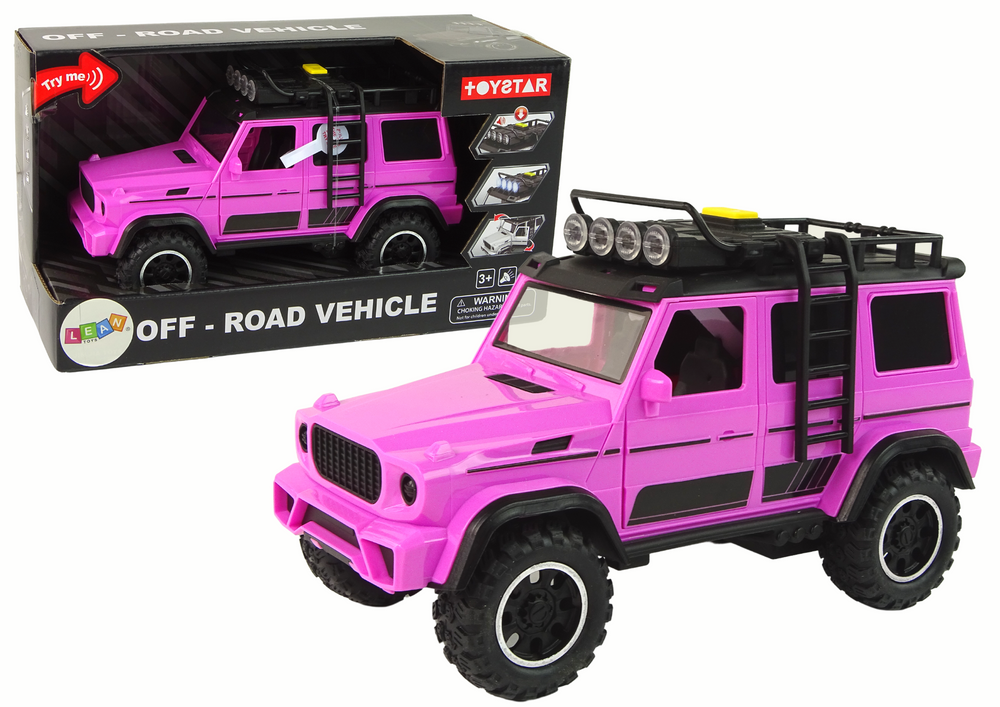 Off-Road Car 1:14 Friction Drive Pink