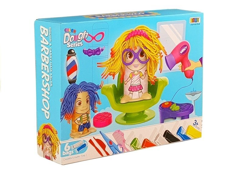 Play Dough Set Hairdresser Hair Squeezer