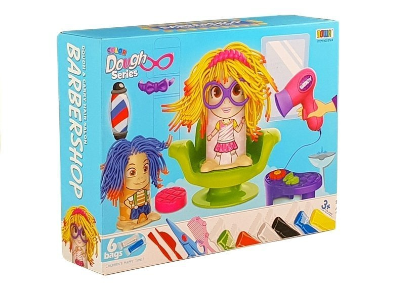 Play Dough Set Hairdresser Hair Squeezer