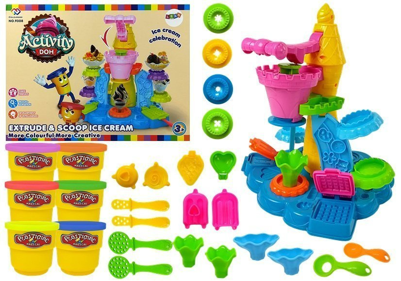 Play dough Set Ice Cream Machine Squeezer Molds