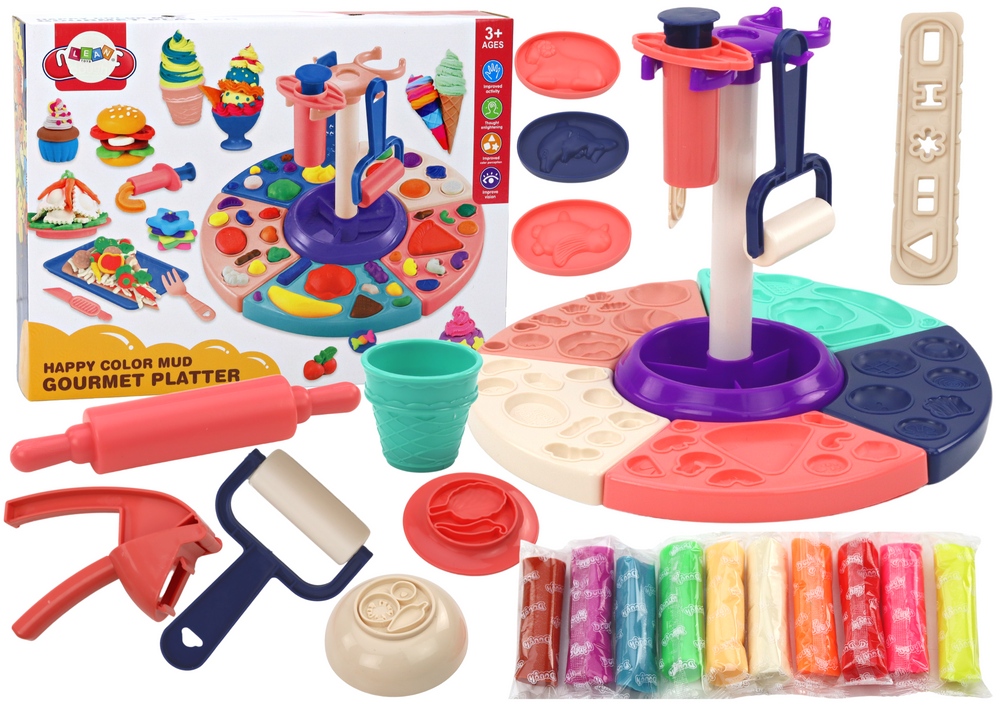 Playdough Set Kitchen Squeezer Chef Accessories