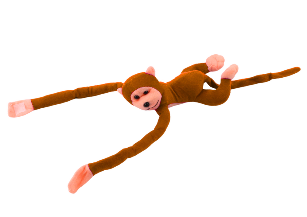 Plush Monkey Mascot with Sound, Light Brown 80 cm