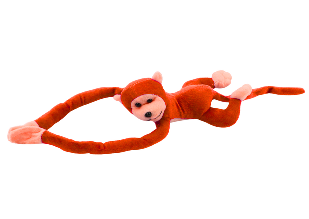 Plush Monkey Mascot with Sound, Orange, 60 cm