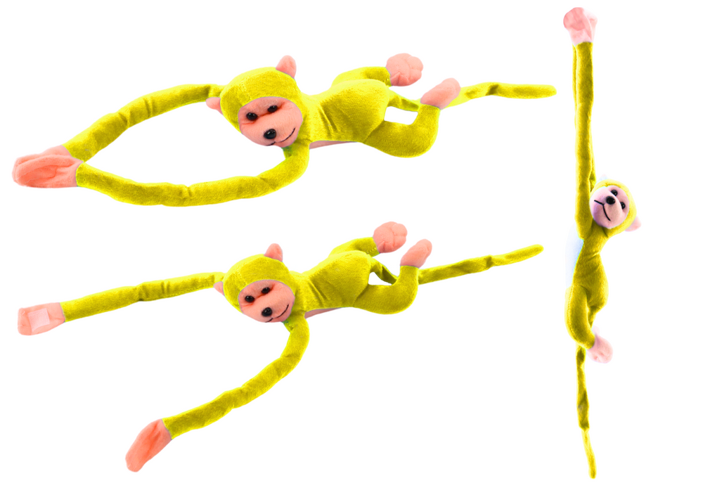 Plush Monkey Mascot with Sound, Yellow 60 cm