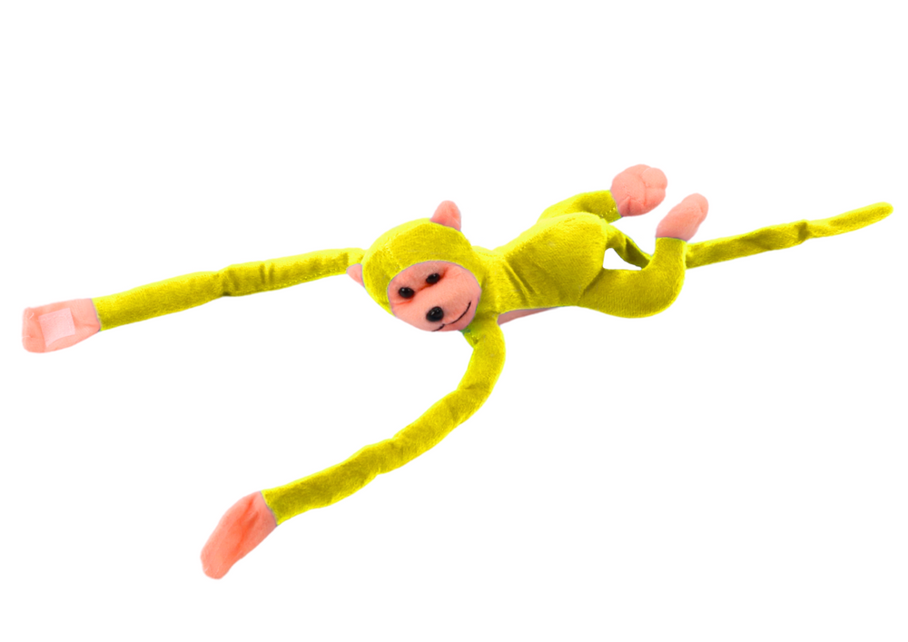 Plush Monkey Mascot with Sound, Yellow 60 cm