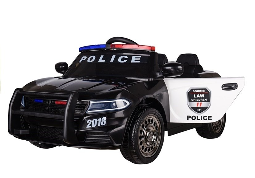 Police Electric Ride-On Car - Black