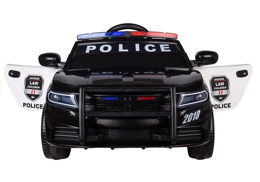 Police Electric Ride-On Car - Black