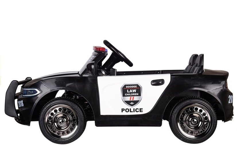 Police Electric Ride-On Car - Black