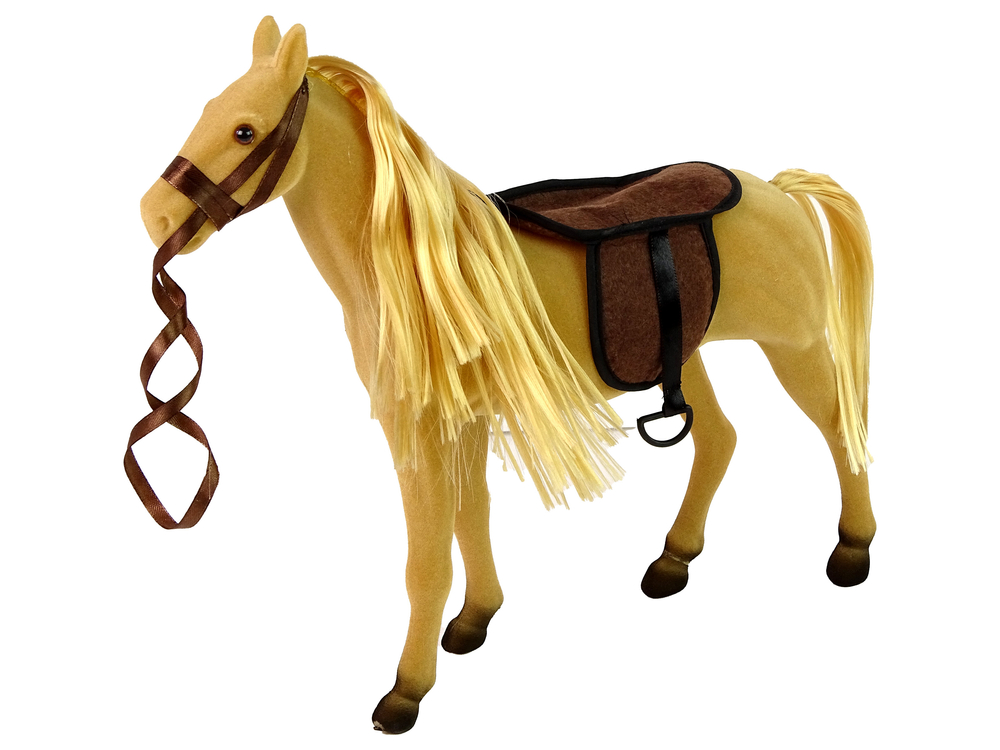 Puppet with Light Brown Horse Figures Accessories