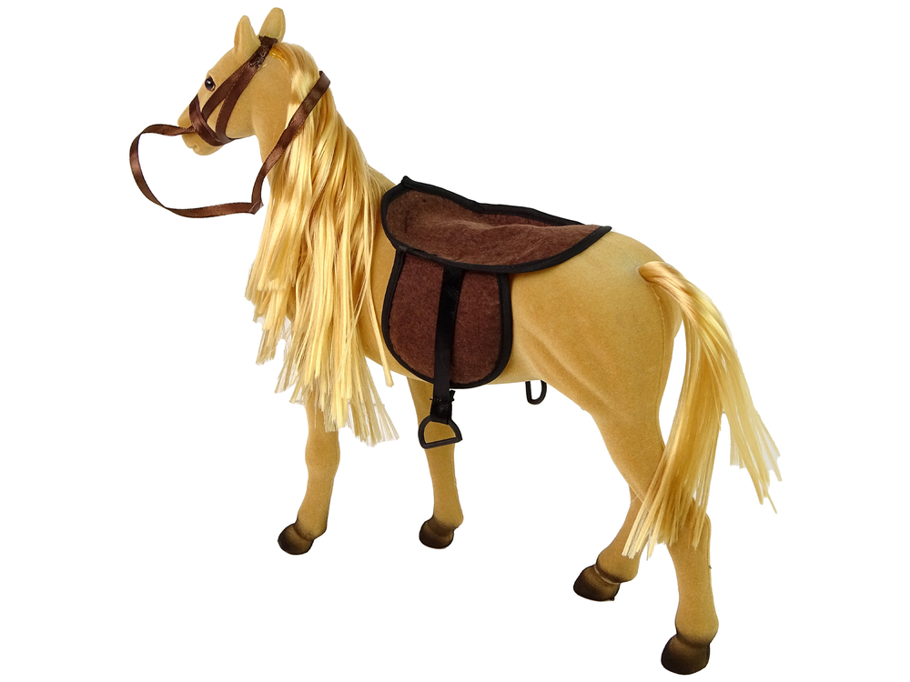 Puppet with Light Brown Horse Figures Accessories