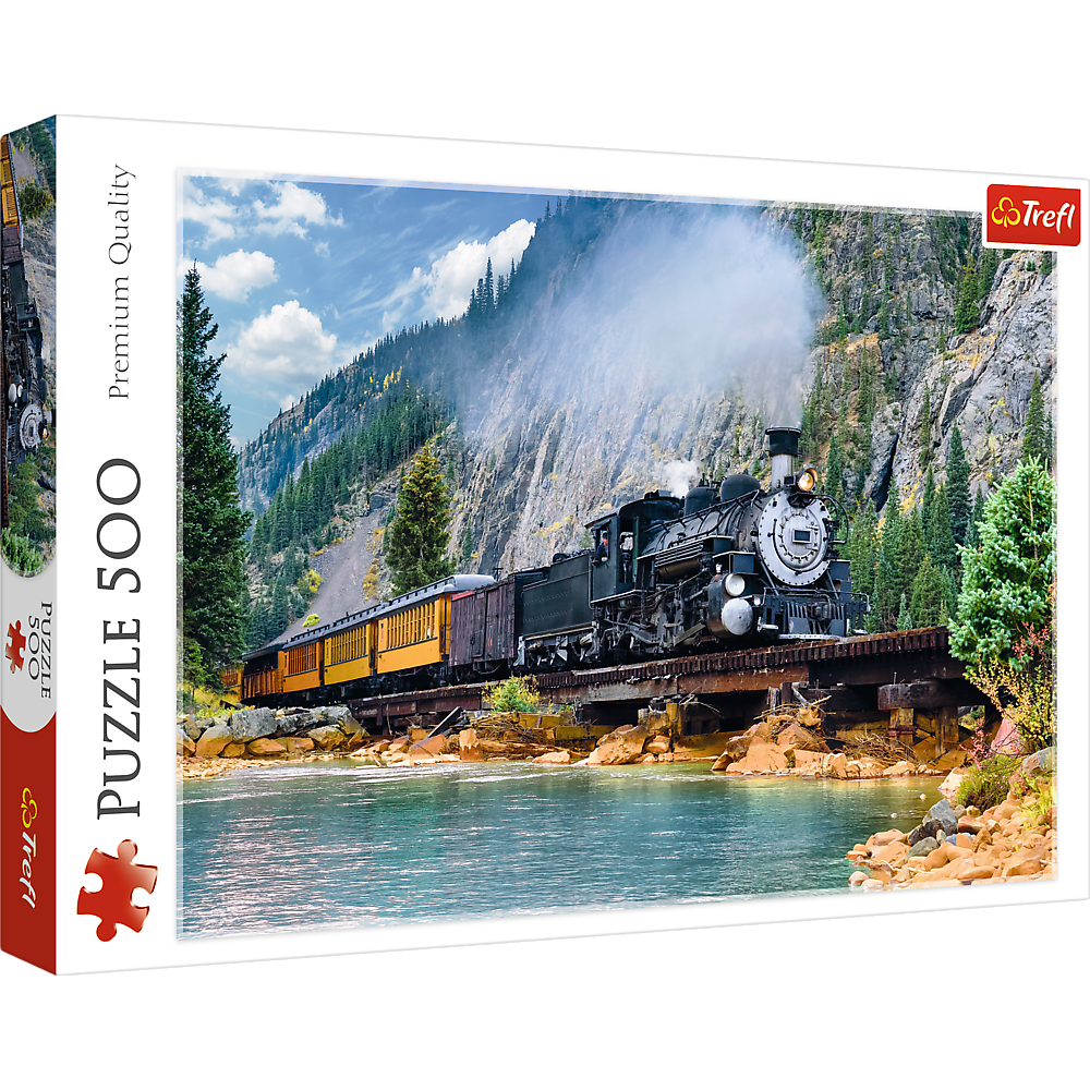 Puzzle 500 pcs. Mountain Train Trefl 37379
