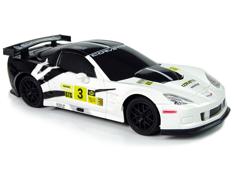 Radiovadāmā mašīna ar pulti Corvette C6.R White