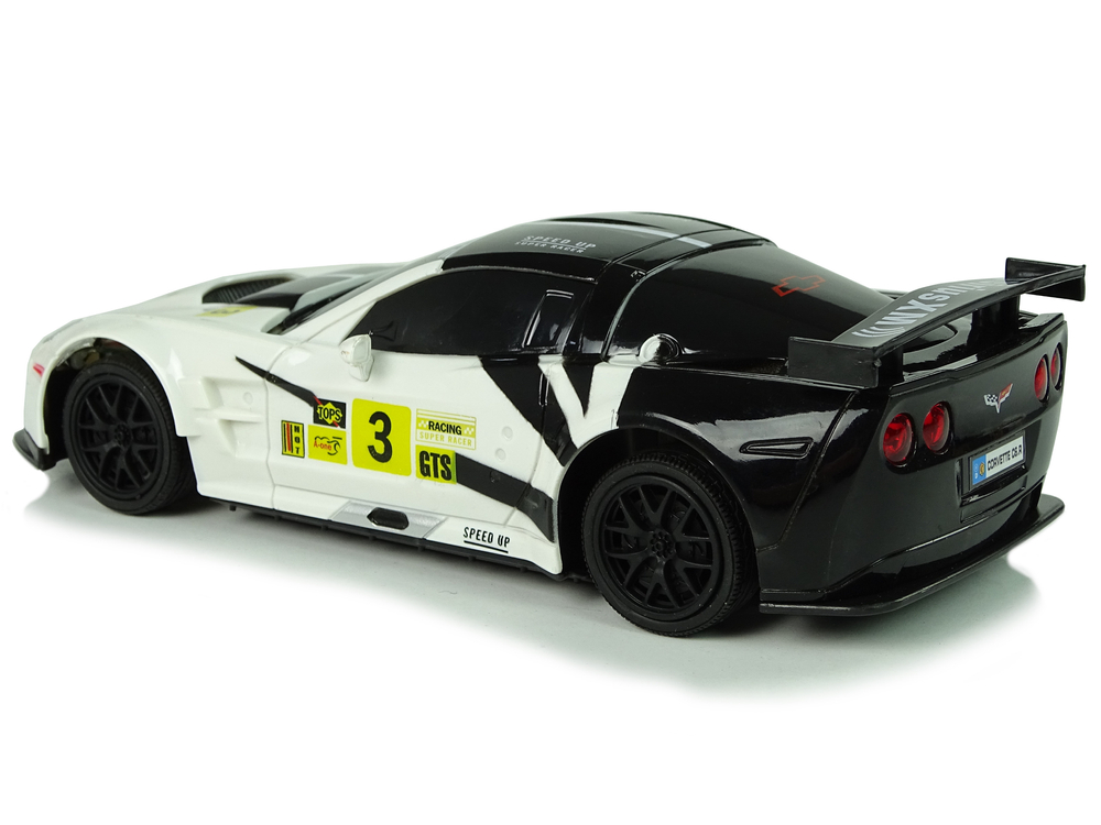 Radiovadāmā mašīna ar pulti Corvette C6.R White