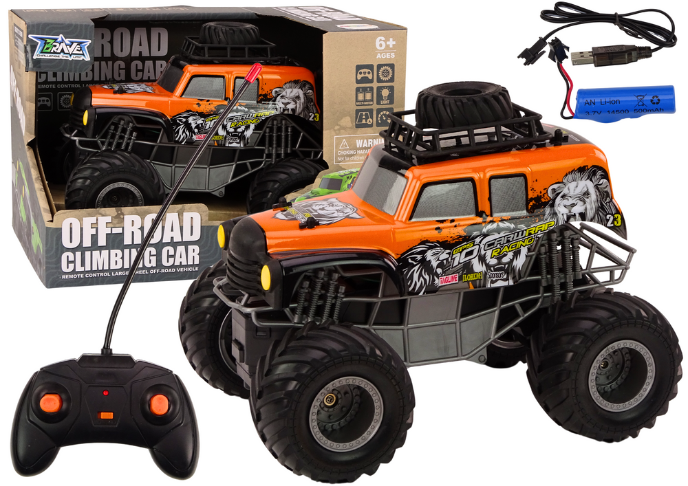 Radiovadāmā mašīna ar pulti Off-Road Orange